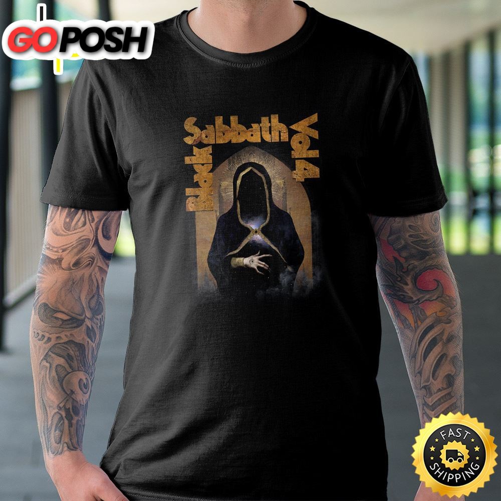 Black Sabbath Vol. 4 50 Years Anniversary Lithograph Unisex T-shirt