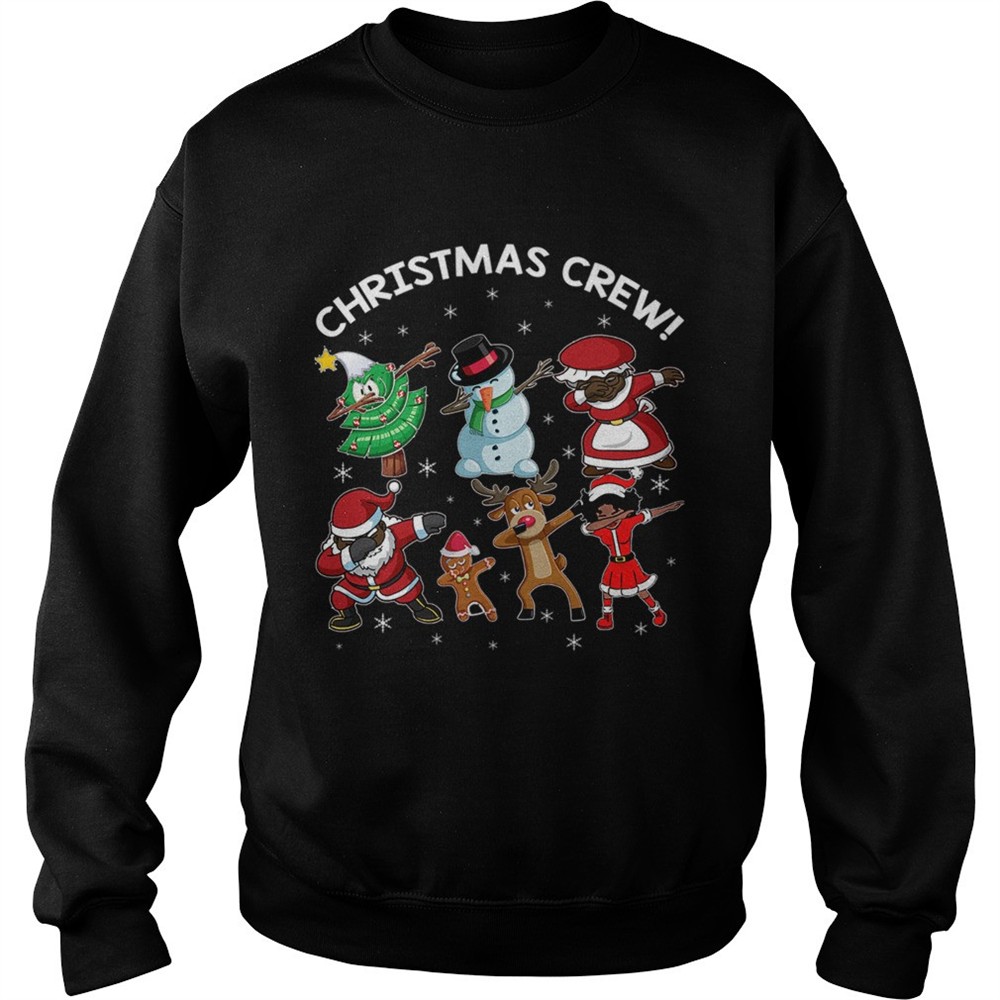 Black Santa Claus African American Christmas Crew Gift shirt