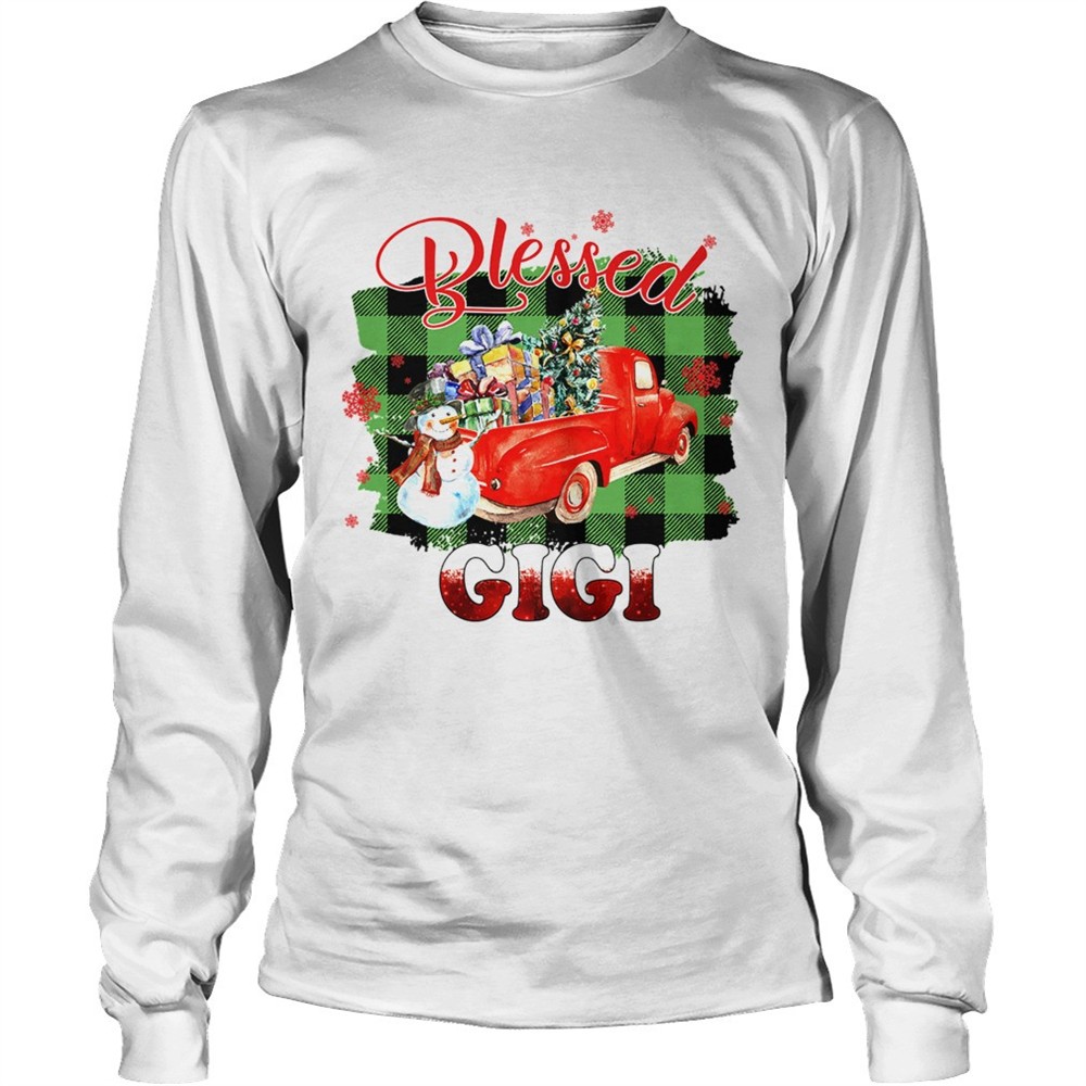 blessed-gigi-christmas-truck-snowman-tshirt-848lebwz Blessed Gigi Christmas Truck Snowman TShirt