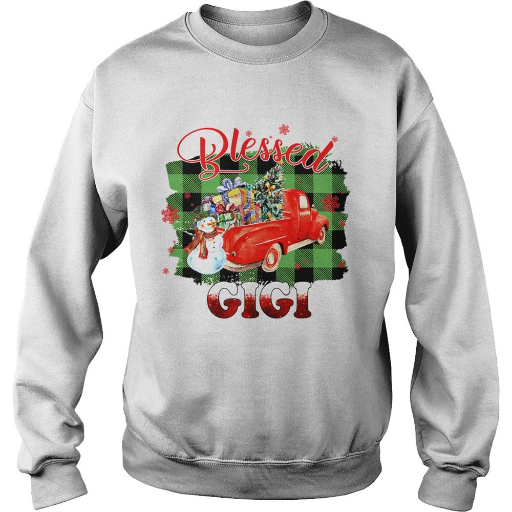 Blessed Gigi Christmas Truck Snowman TShirt