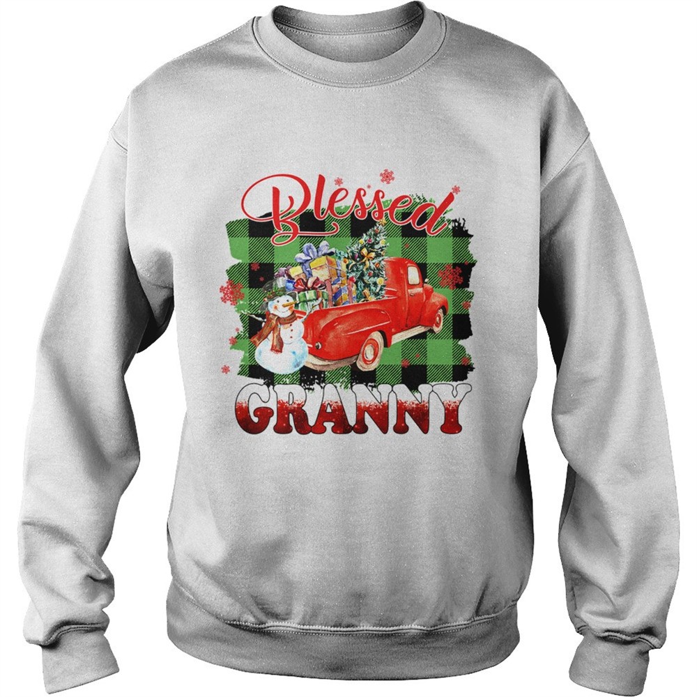 Blessed Granny Christmas Truck Snowman TShirt