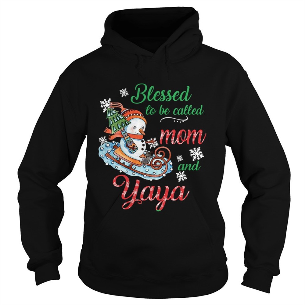 blessed-to-be-called-mom-and-yaya-snowman-tshirt-bpc8evrq Blessed To Be Called Mom And Yaya Snowman TShirt