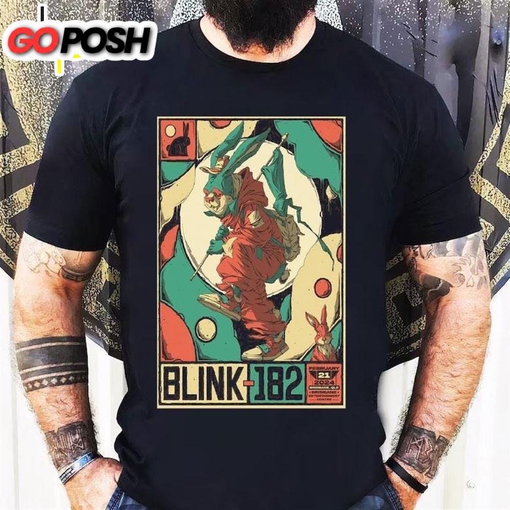 Blink-182 Brisbane, Brisbane Entertainment Centre 21 Feb 2025 Poster T-Shirt