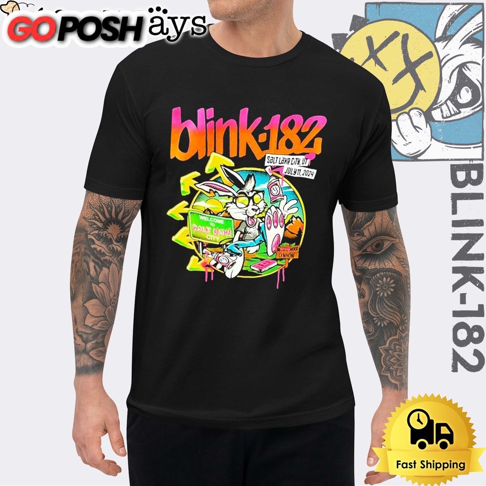 Blink 182 Delta Center Salt Lake City UT July 2024 Unisex T-Shirt