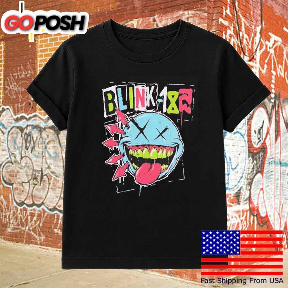 Blink-182 Green Teeth Smile Logo T-Shirt