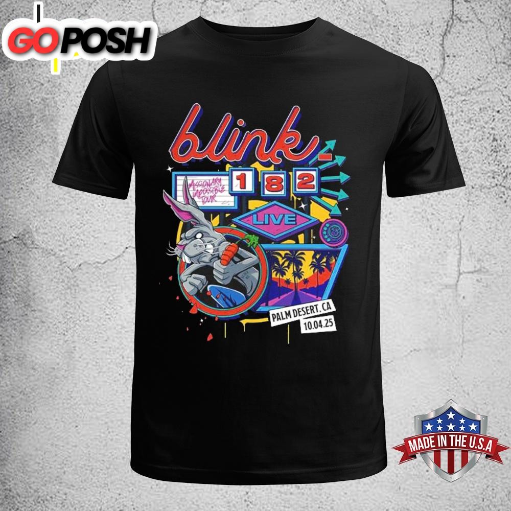 Blink 182 Live Show Music At Acrisure Arena In Palm Desert CA Unisex T-Shirt