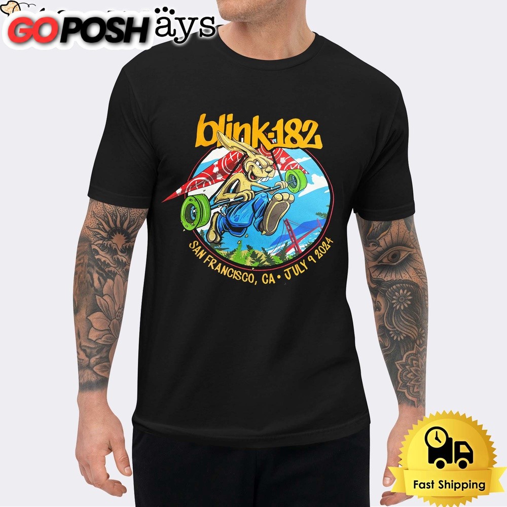 Blink 182 Merch Live At The Chase Center In San Francisco CA On July 2024 Unisex T-Shirt