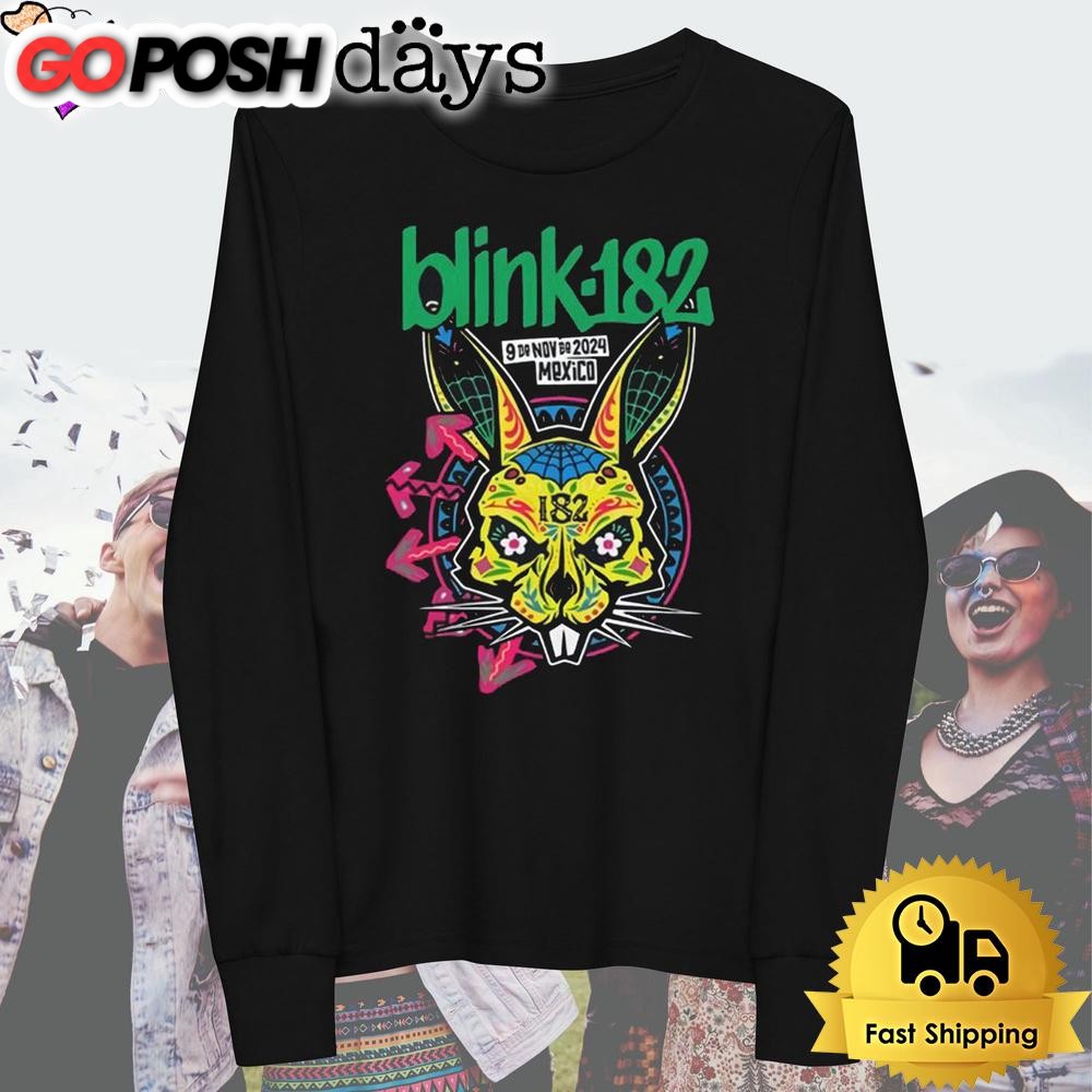 blink-182-nov-9-2024-estadio-gnp-seguros-in-mexico-city-t-shirt-2ty1xgpz Blink 182 Nov 9 2024 Estadio GNP Seguros in Mexico City T Shirt