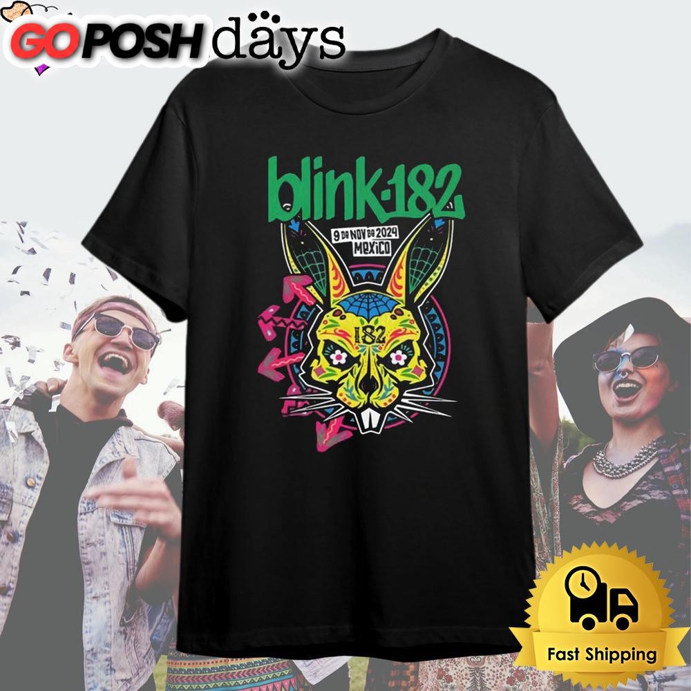 Blink 182 Nov 9 2024 Estadio GNP Seguros in Mexico City T Shirt