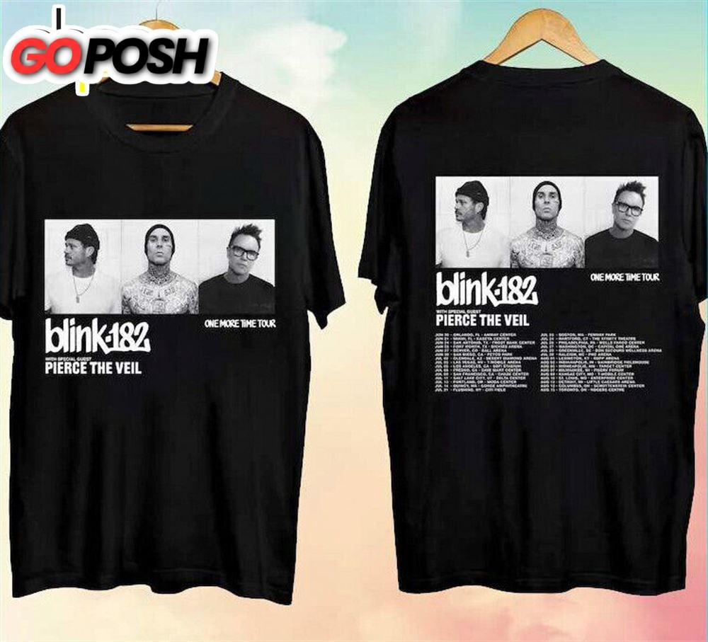 Blink 182 One More Time Tour 2024 With Pierce The Veil T-Shirt