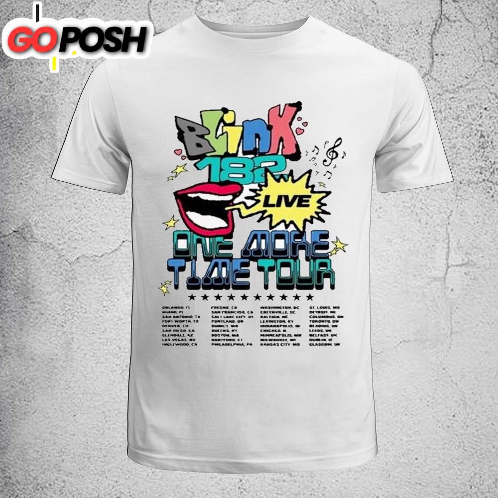 Blink-182 One More Time Tour Merchandise 2025 Unisex T-Shirt