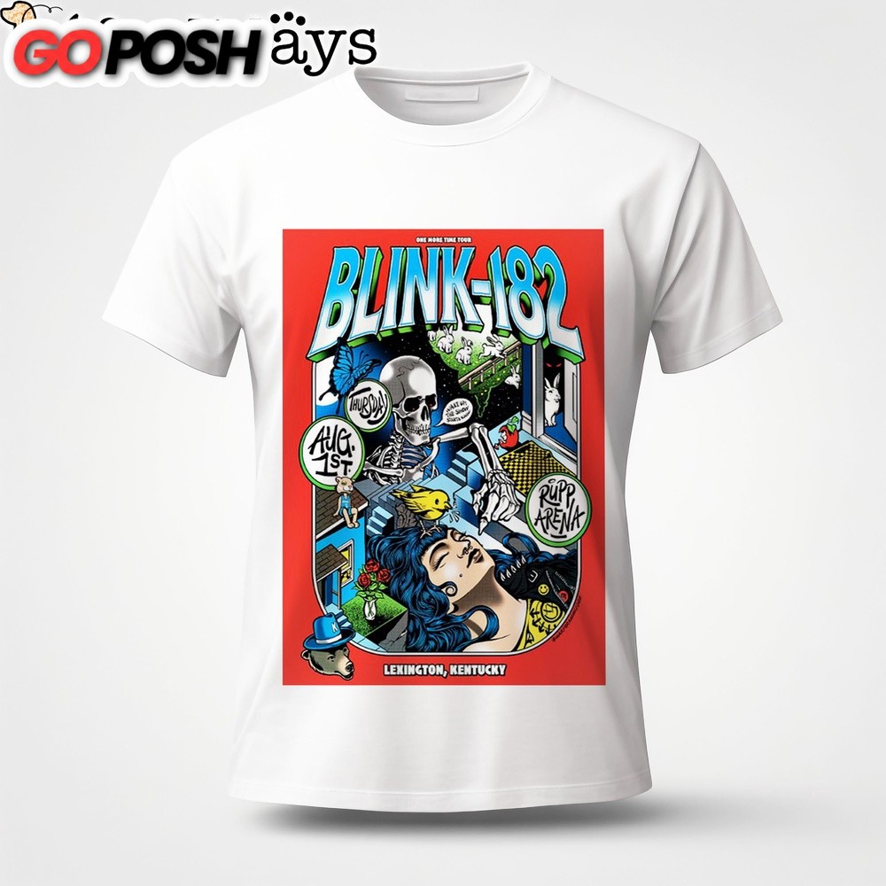 Blink 182 One More Time Tour On August 1 2024 Rupp Arena In Lexington KY Unisex T-Shirt