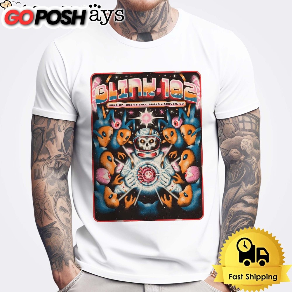 BLINK 182 Show In Ball Arena Denver 2024 Unisex T-Shirt