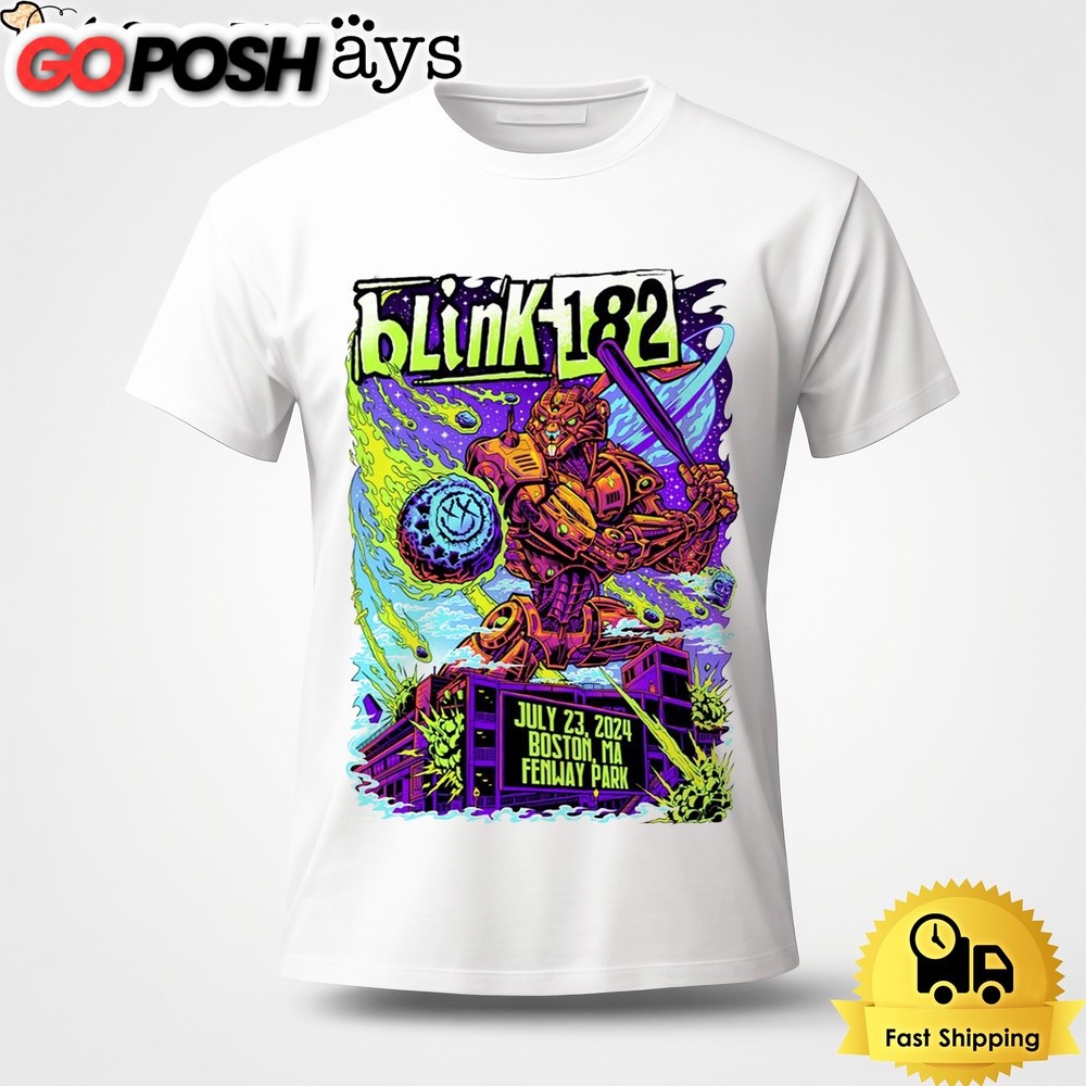 Blink 182 Tour At Fenway Park In Boston MA On July 23 2024 Unisex T-Shirt
