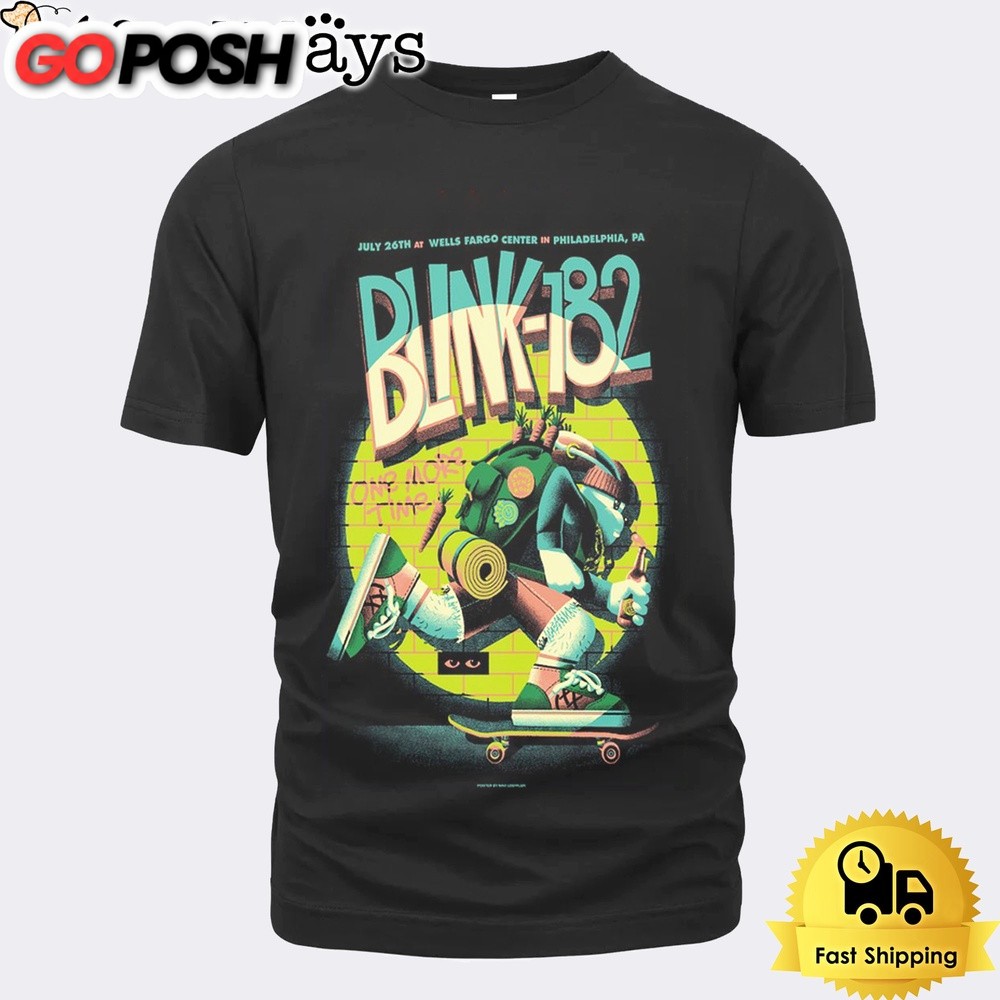 Blink 182 Tour At Wells Fargo Center Philadelphia PA On July 26 2024 Unisex T-Shirt