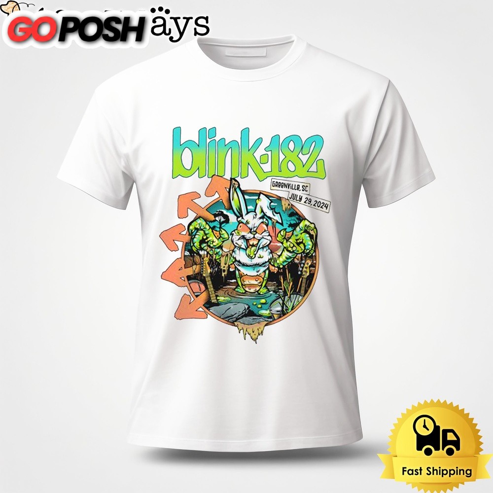 Blink 182 Tour In Greenville SC On July 29 2024 Unisex T-Shirt