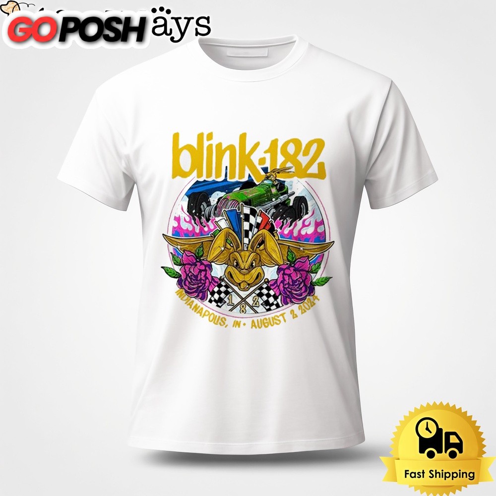 Blink 182 Tour On August 2024 Indianapolis IN Unisex T-Shirt