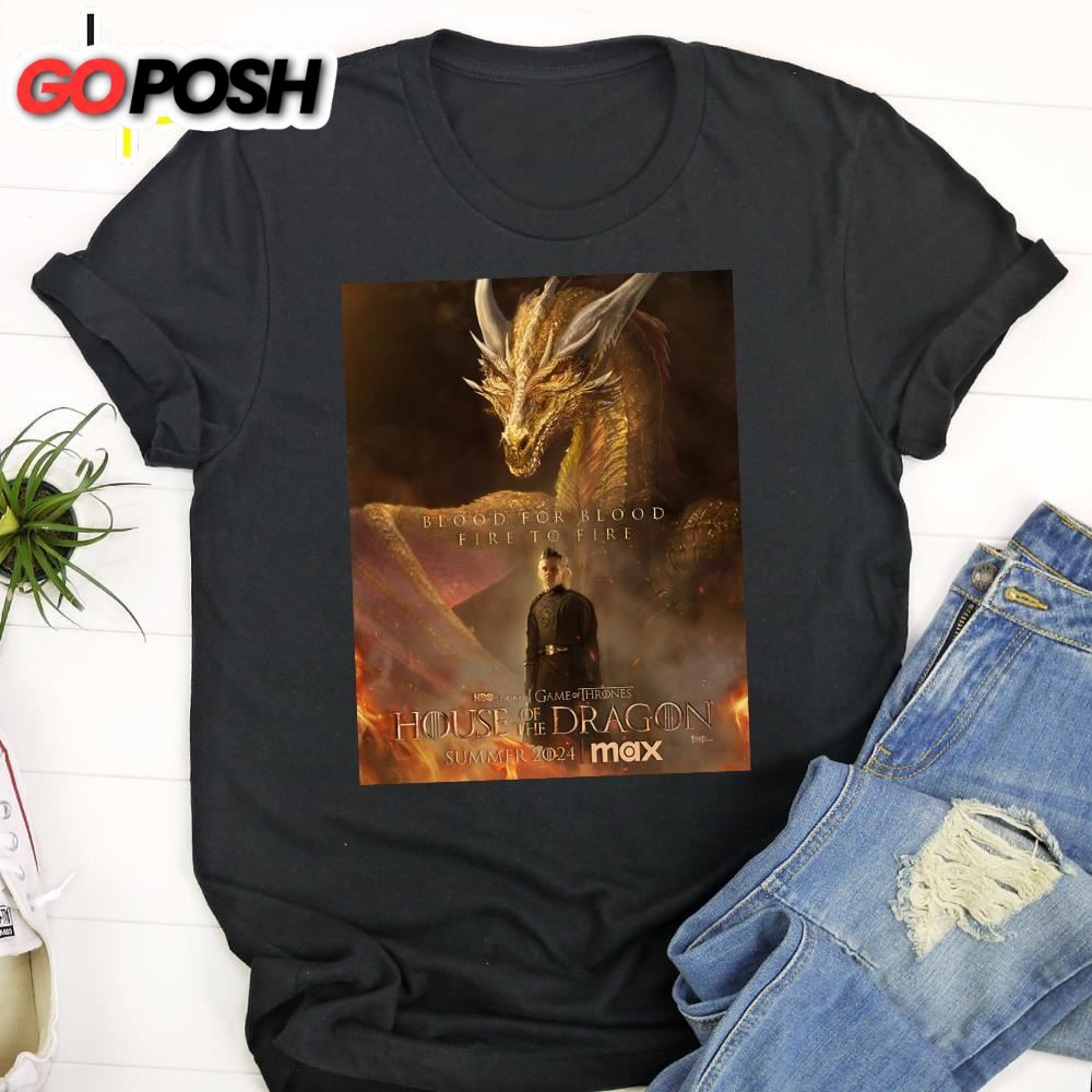 Blood For Blood House Of The Dragon 2025 Poster Tshirt