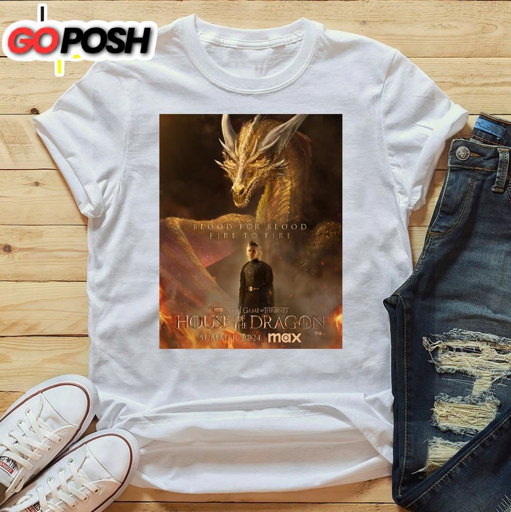 Blood For Blood House Of The Dragon 2025 Poster Unisex Tshirt