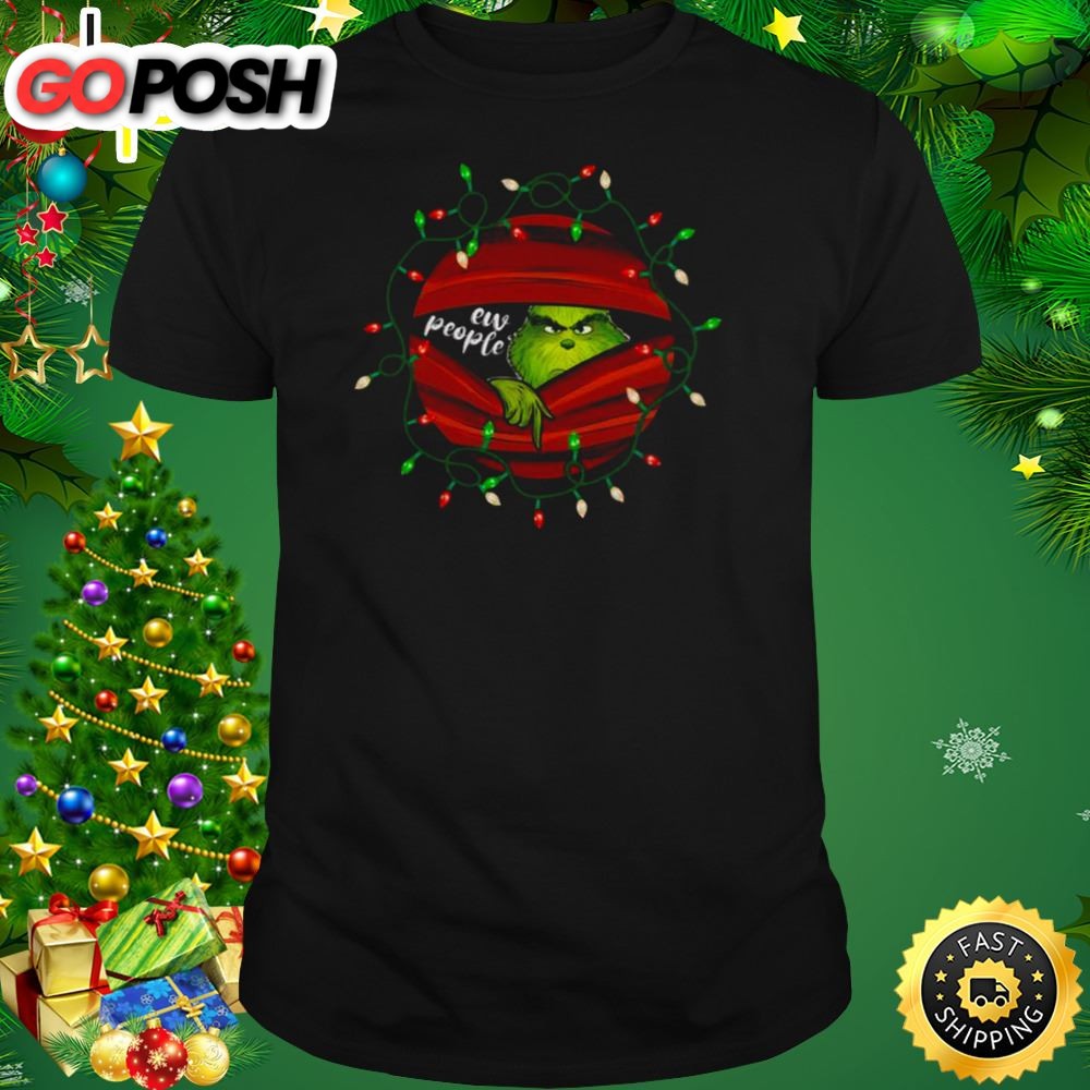 Blood Inside Grinch Eww People Christmas Lights Shirt