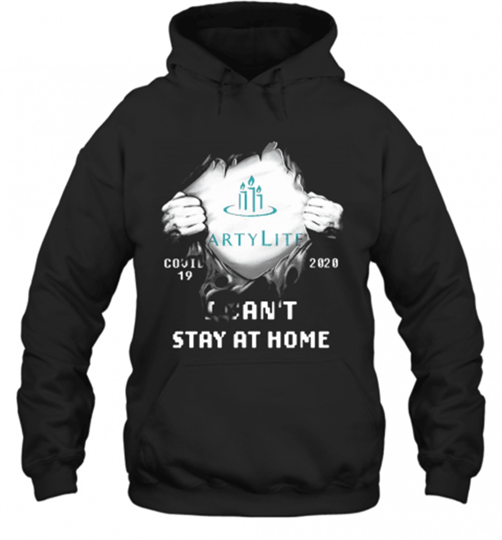 Blood Inside Partylite Covid 19 2020 I CanT Stay At Home T-Shirt