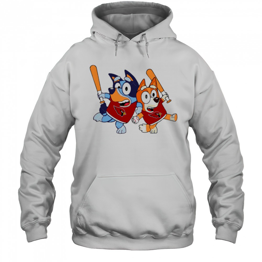 Bluey Arizona Cardinals Bluey Family Baseball shirt