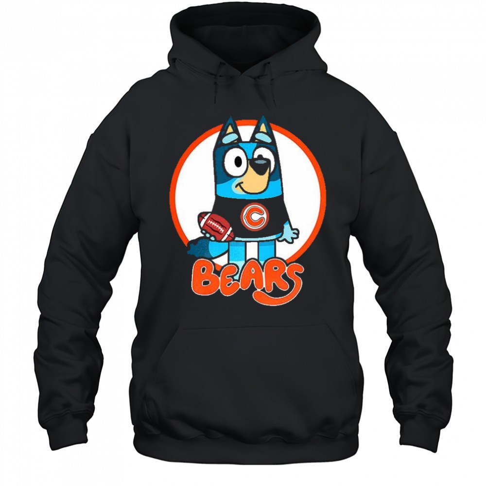 Bluey Chicago Bear football cartoon shirt