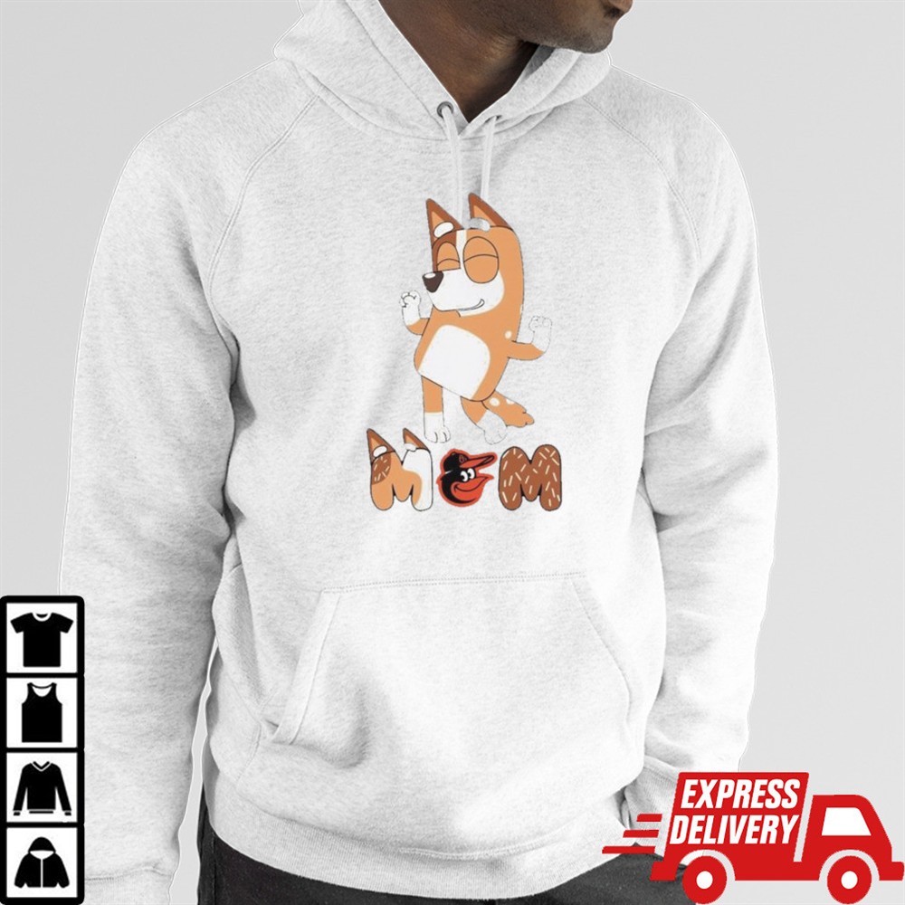 Bluey Mom Baltimore Orioles Baseball dancing shirt
