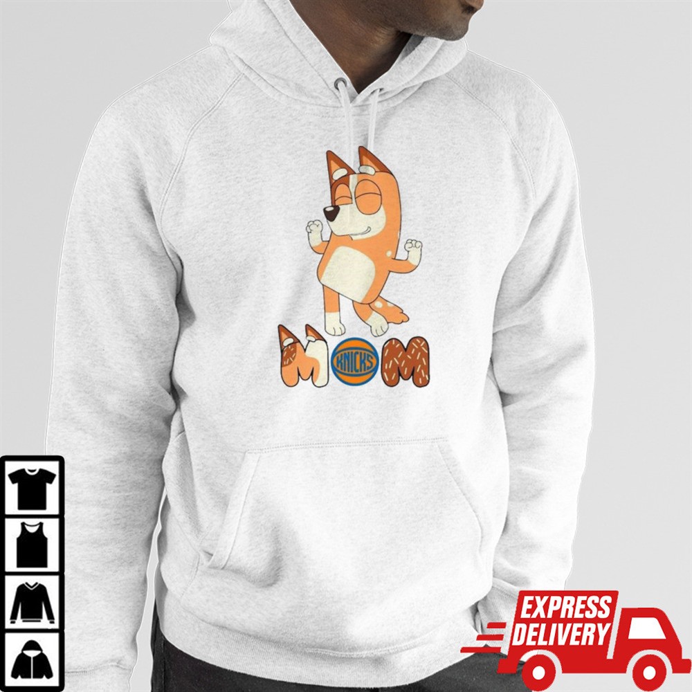 Bluey Mom New York Knicks Basketball dancing shirt