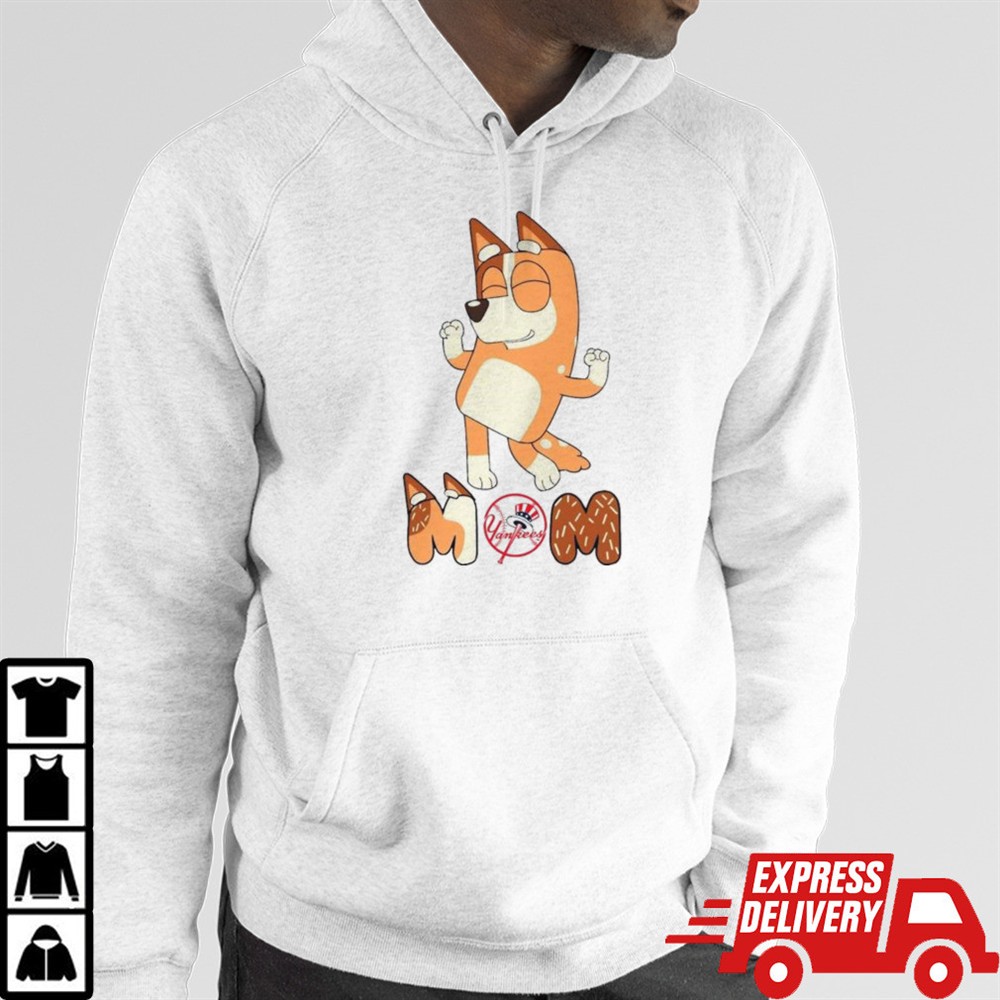 Bluey Mom New York Yankees Baseball dancing shirt