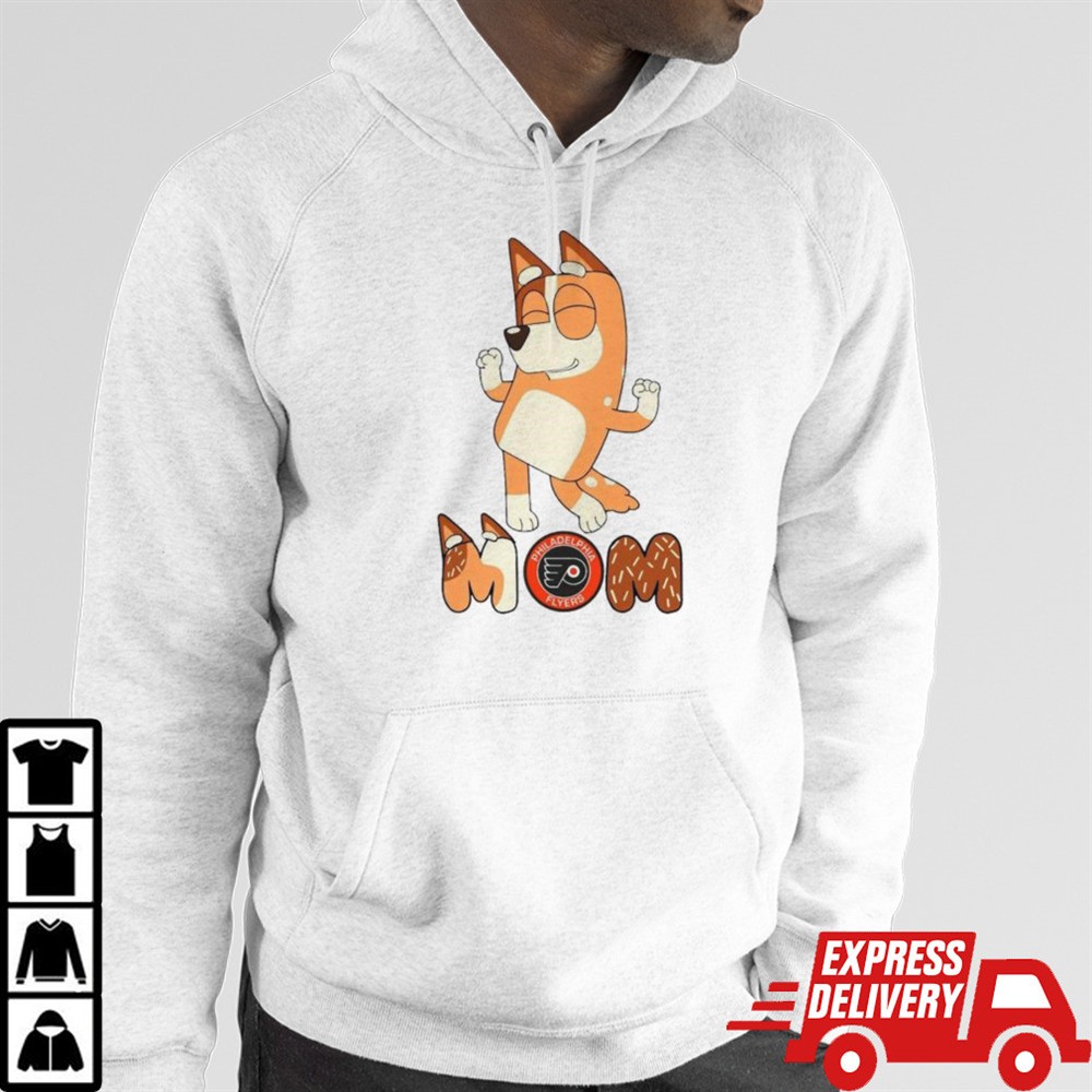 Bluey Mom Philadelphia Flyers Hockey dancing shirt