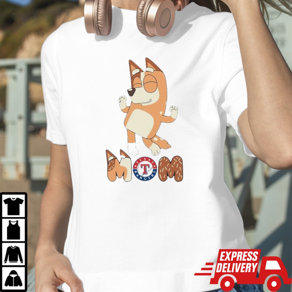 bluey-mom-texas-rangers-baseball-dancing-shirt-vaoeysur Bluey Mom Texas Rangers Baseball dancing shirt
