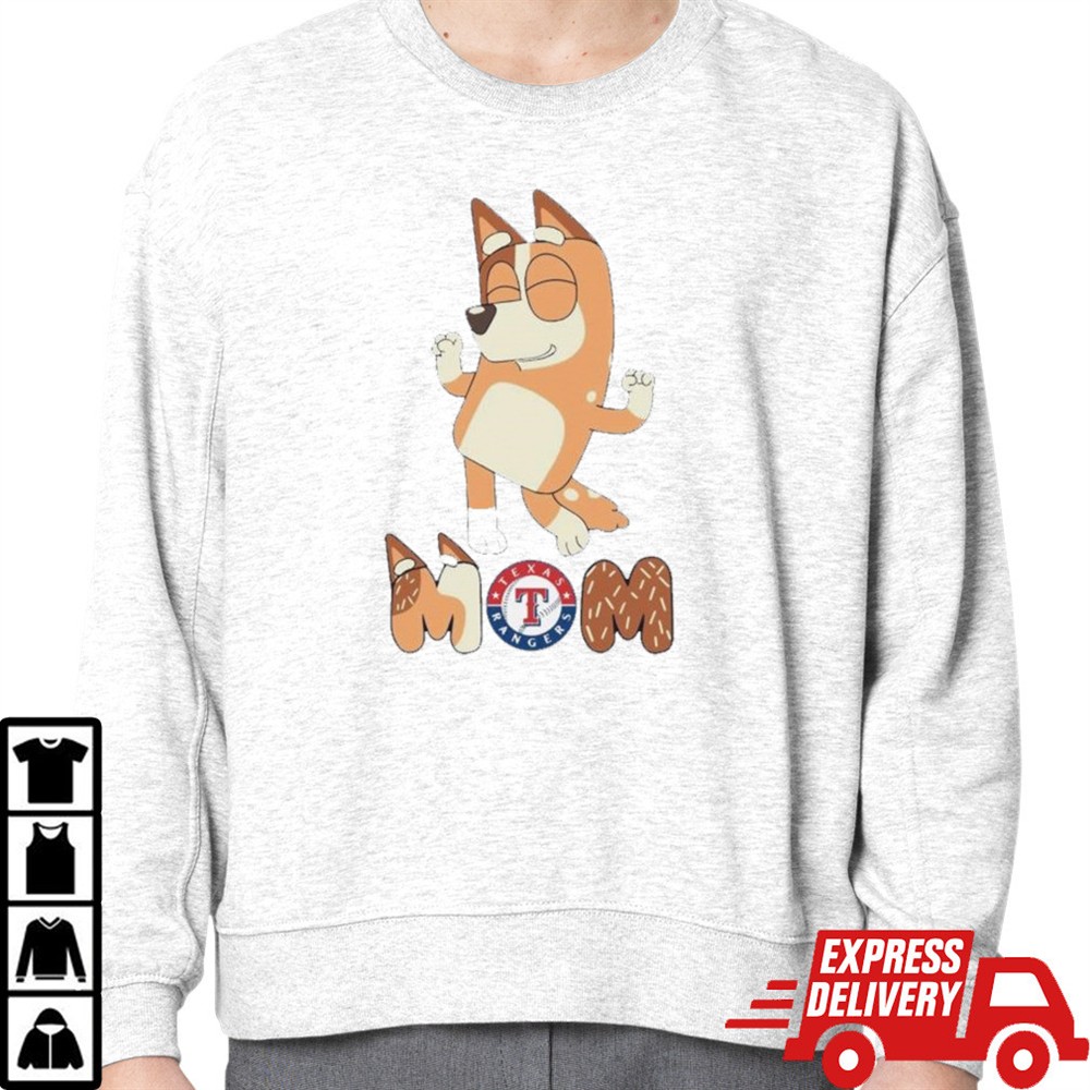bluey-mom-texas-rangers-baseball-dancing-shirt-vaoeysur Bluey Mom Texas Rangers Baseball dancing shirt