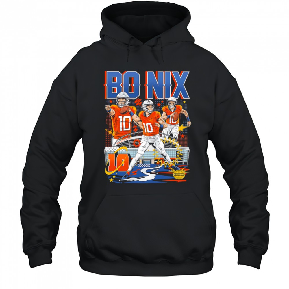 Bo Nix 10 Denver Broncos stadium shirt