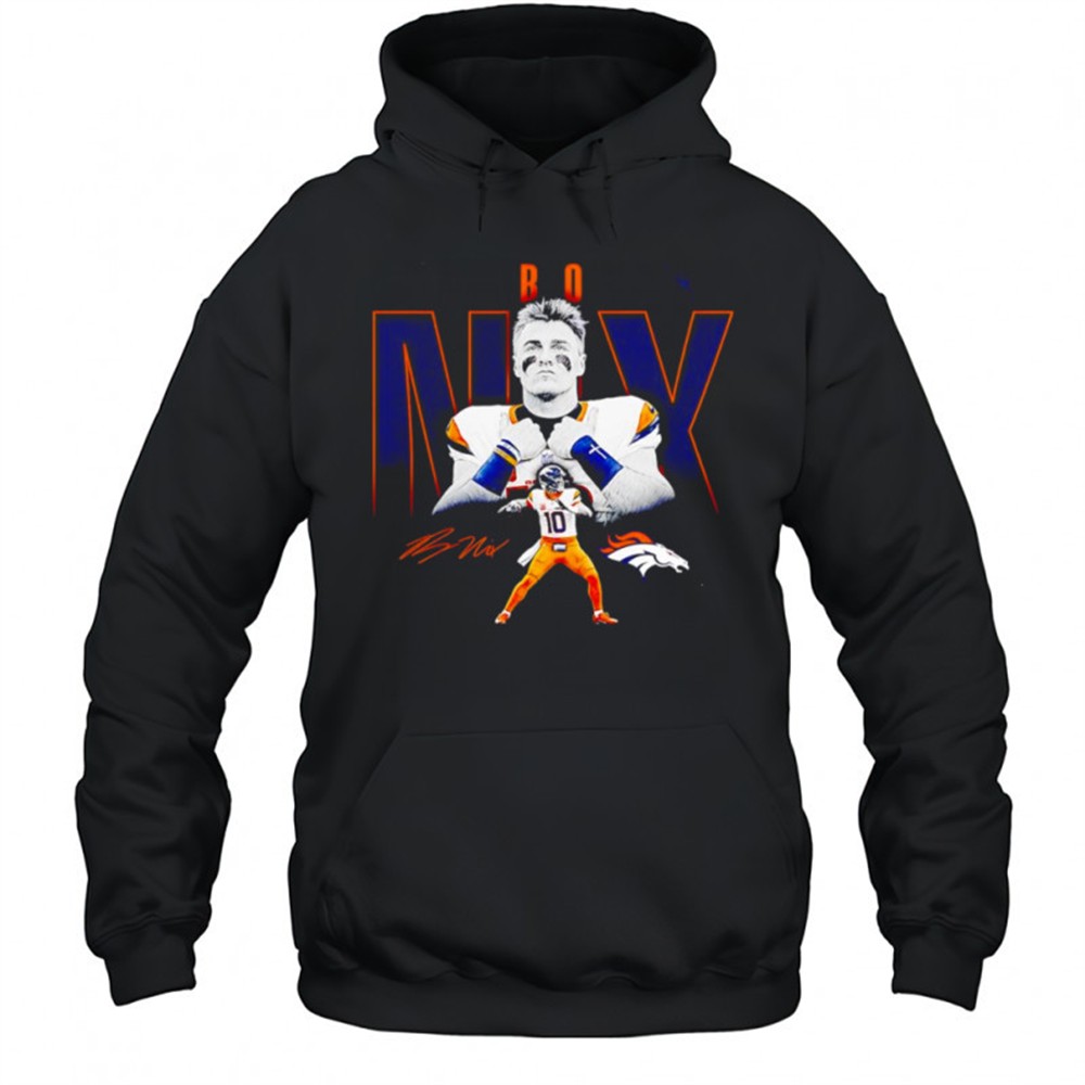 Bo Nix Denver Broncos Humble Shadow Player Graphic shirt