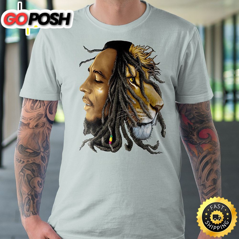 Bob Marley Mens Lion T-shirt