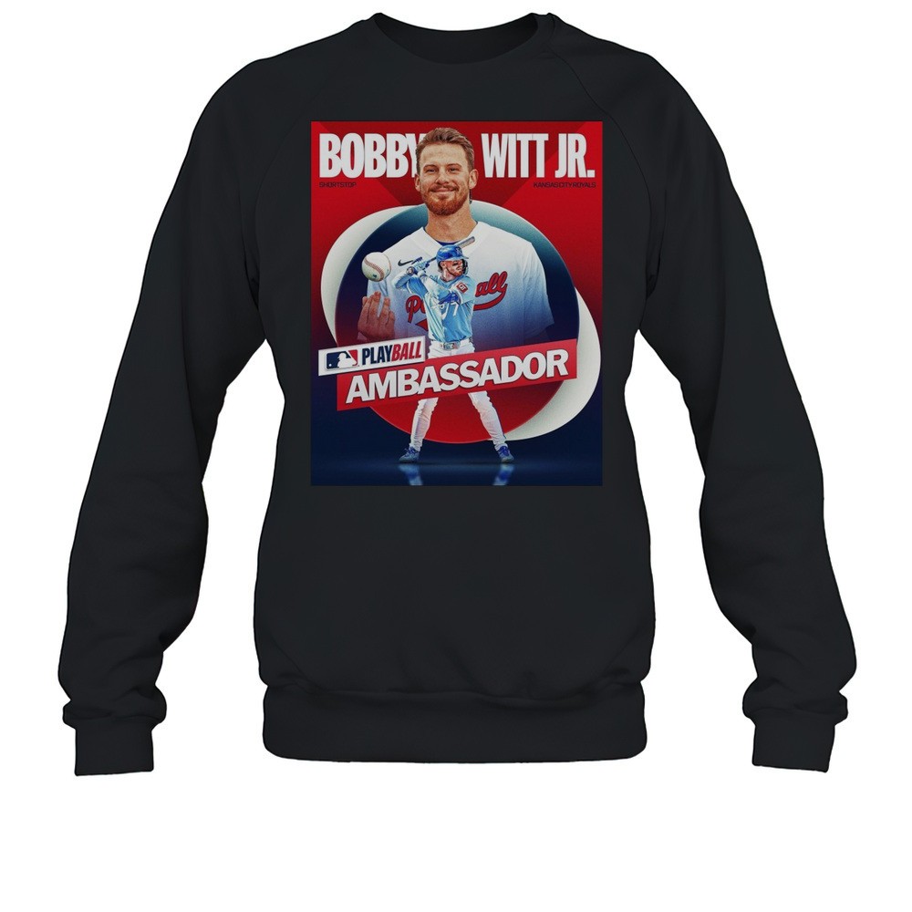 Bobby Witt Jr. Kansas City Royals MLB Playball Ambassador Shortstop Poster T-shirt