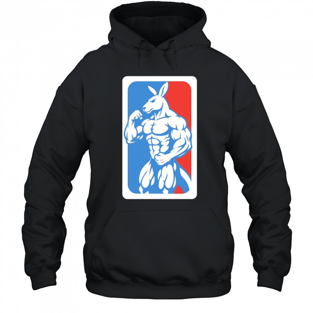 Bodybuilding Kangaroo logo NBA shirt