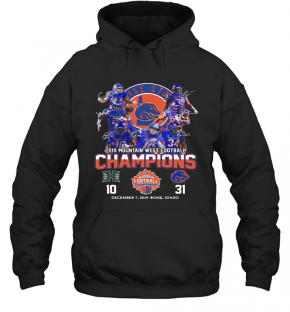 Boise State Broncos 2019 Mountain West Football Champions T-Shirt