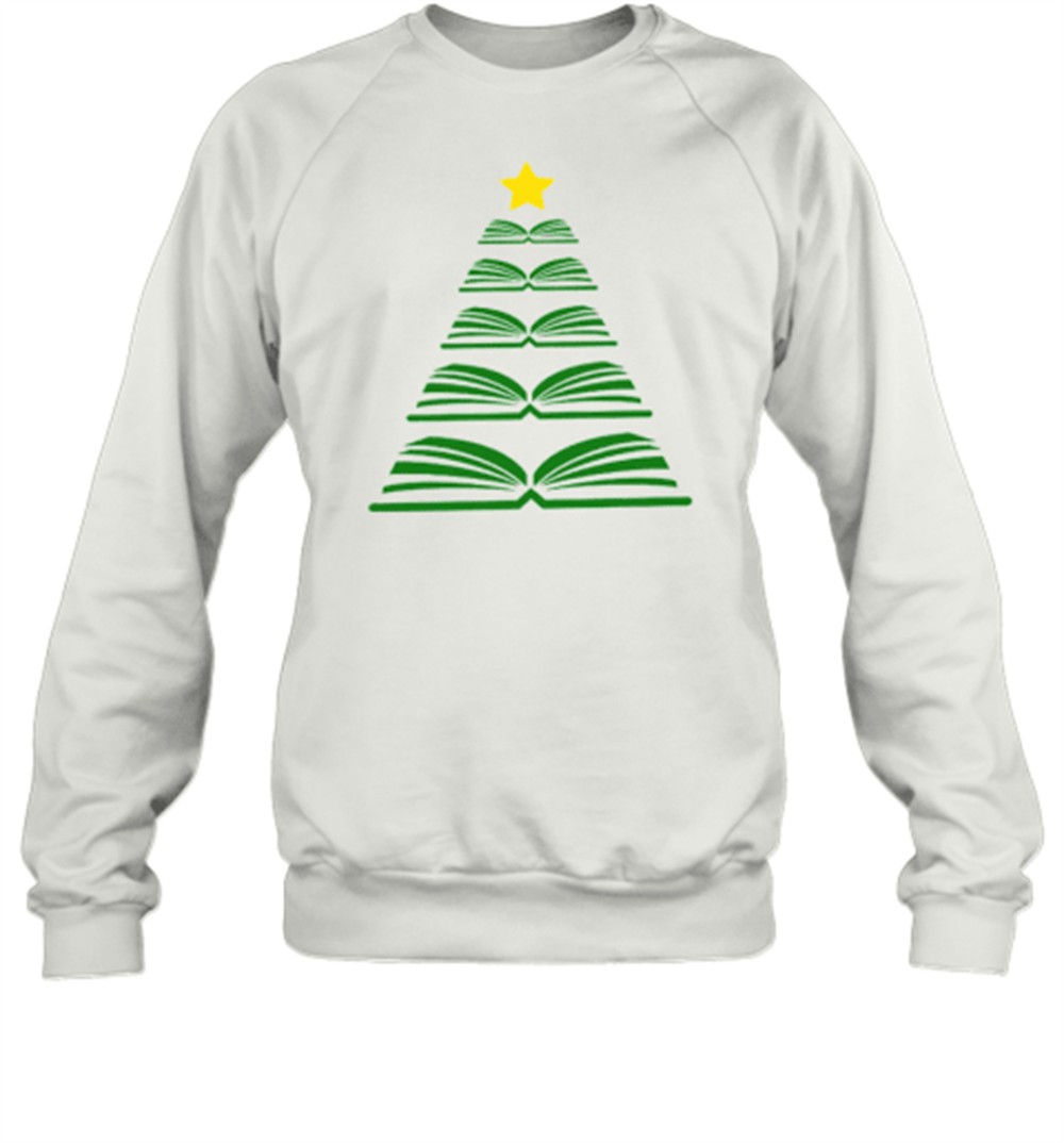 book-christmas-tree-teacher-t-shirt-kayl587p Book Christmas Tree Teacher T-Shirt