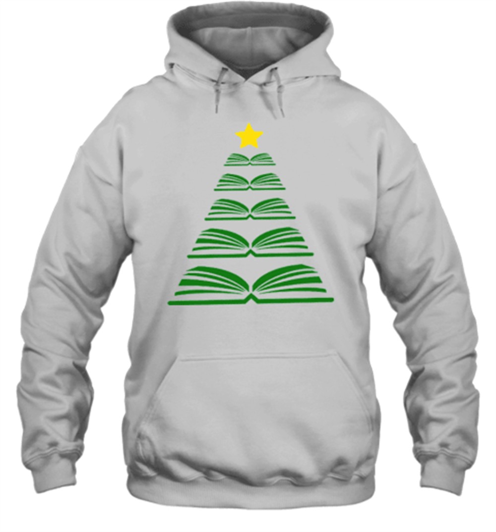 Book Christmas Tree Teacher T-Shirt
