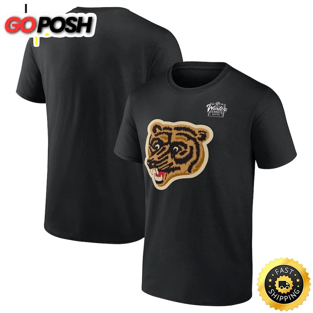 Boston Bruins Branded 2025 NHL Winter Classic Primary Logo Black T-shirt