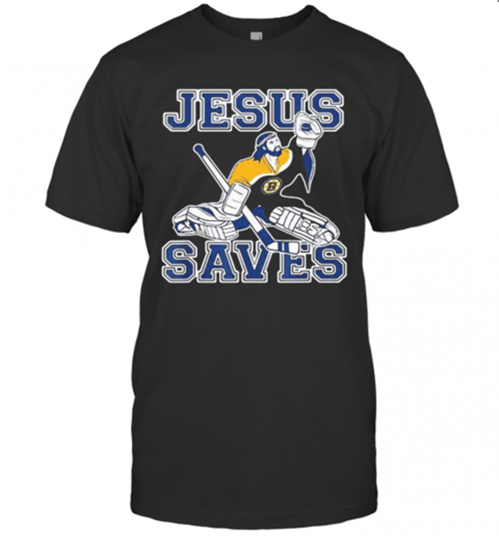 boston-bruins-hockey-jesus-saves-t-shirt-pemn8s04 Boston Bruins Hockey Jesus Saves T-Shirt