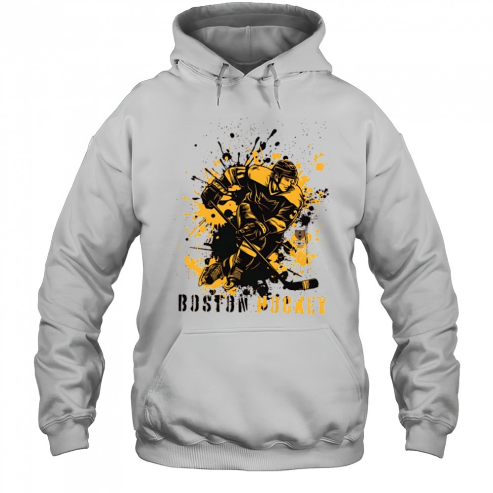 Boston Bruins Ice Hockey Team Splatter Paint shirt