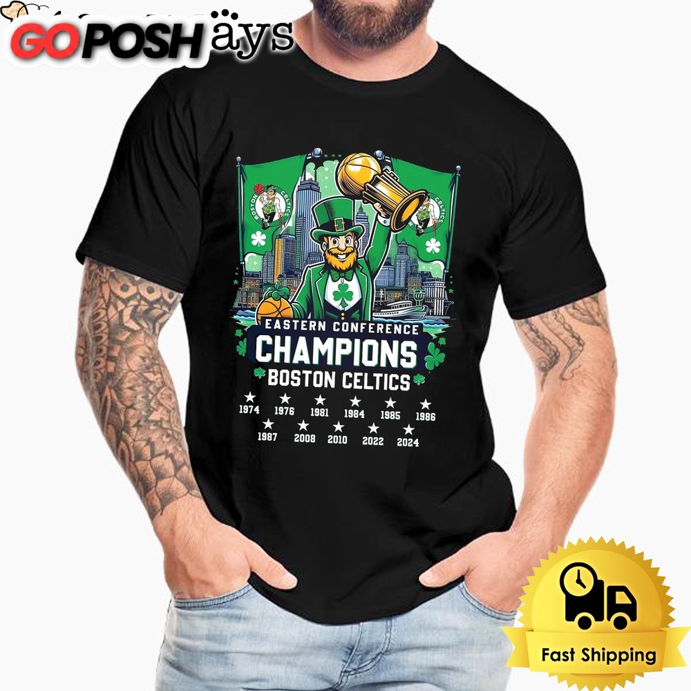 Boston Celtics 2024 Eastern Conference Champions T-Shirt