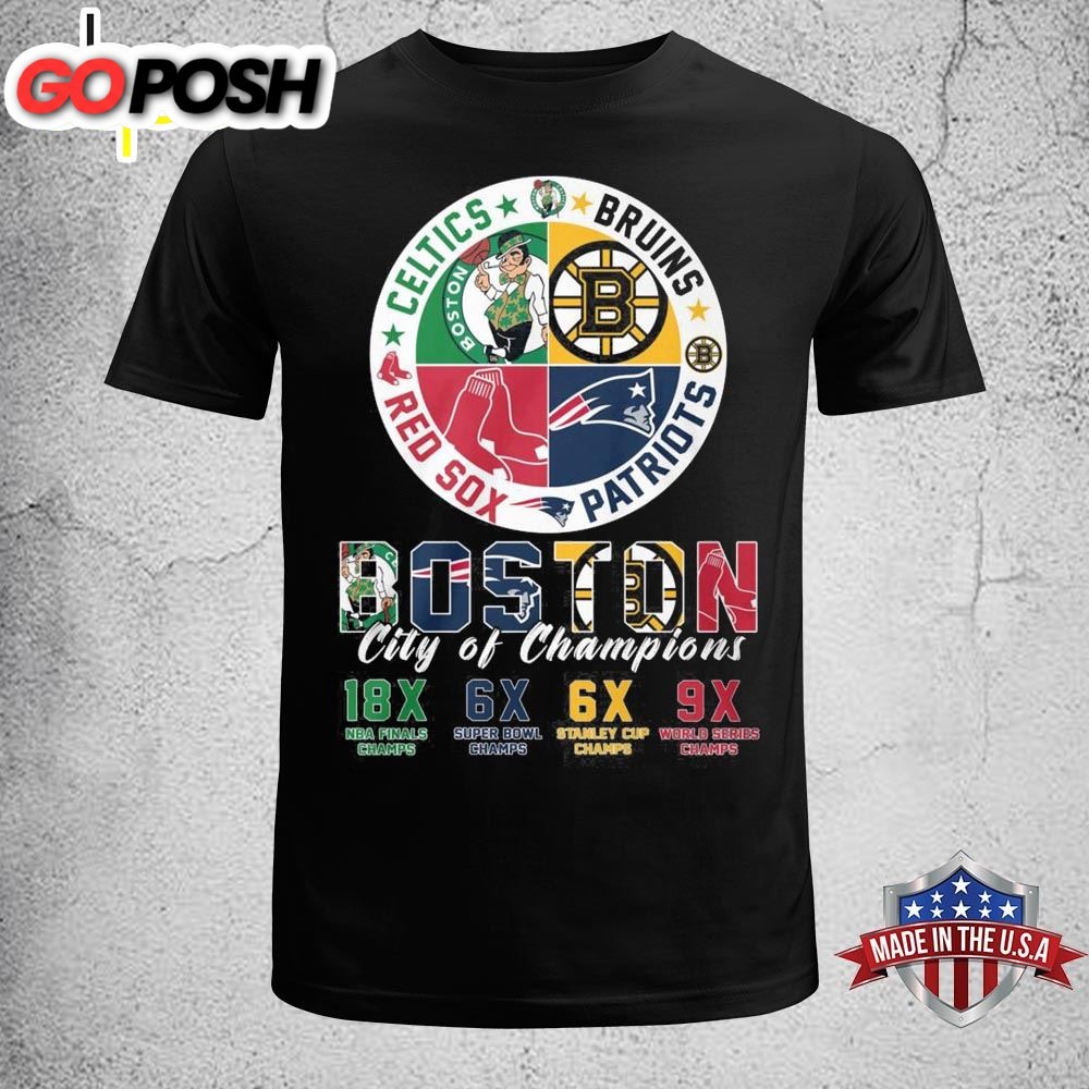Boston City Of Champions Shirt Celtics 18x Champions Unisex