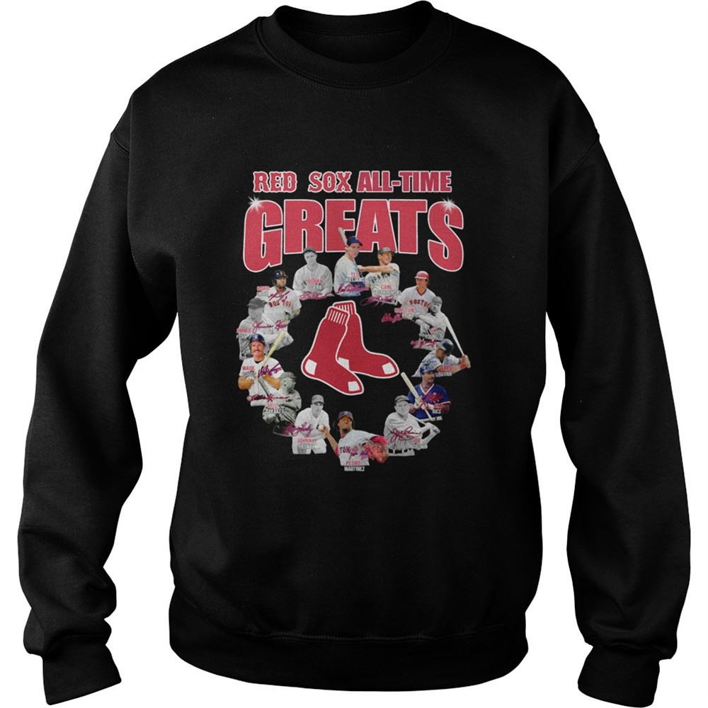 Boston Red Sox Alltime Greats Players Signatures shirt