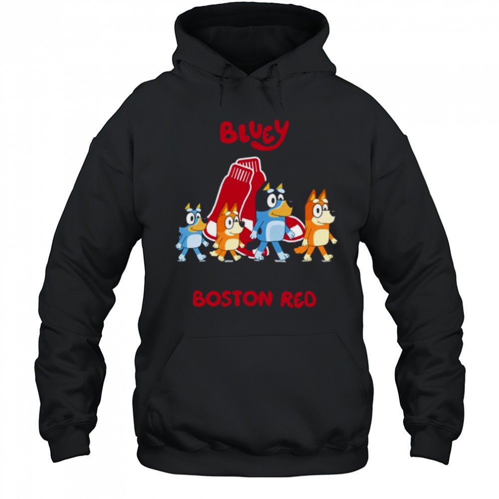 Boston Red Sox Bluey Family abbey road shirt