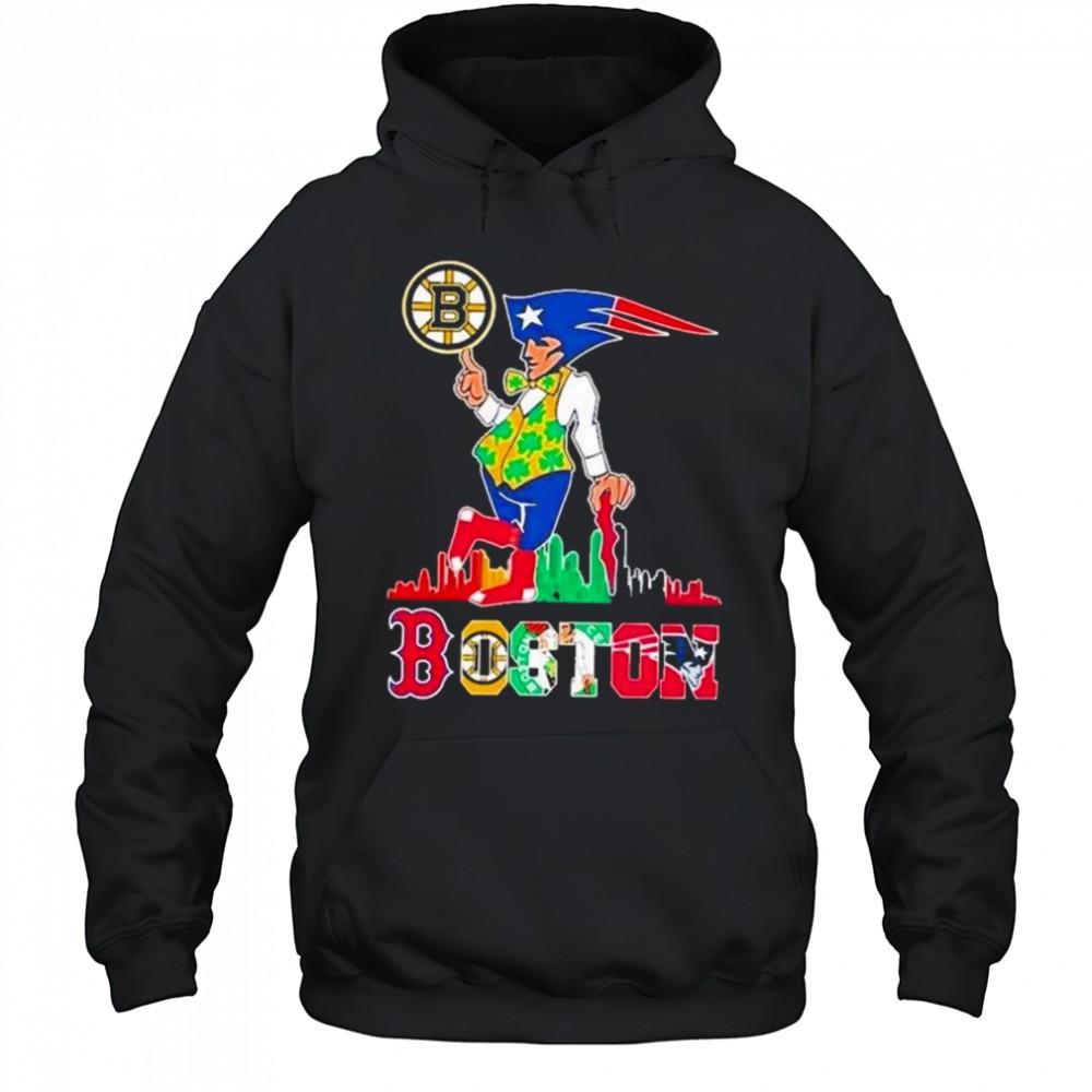 Boston Skyline Retro Sports Teams Logo 2025 Shirt