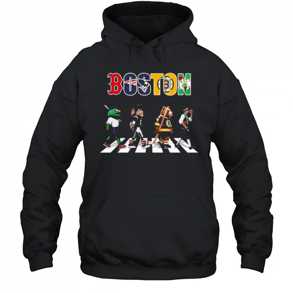 Boston Sports Team Logo Mascot Abbey Road 2025 Shirt